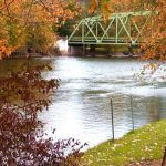 Tall Pines Campground & River Adventures Bridge in the Fall