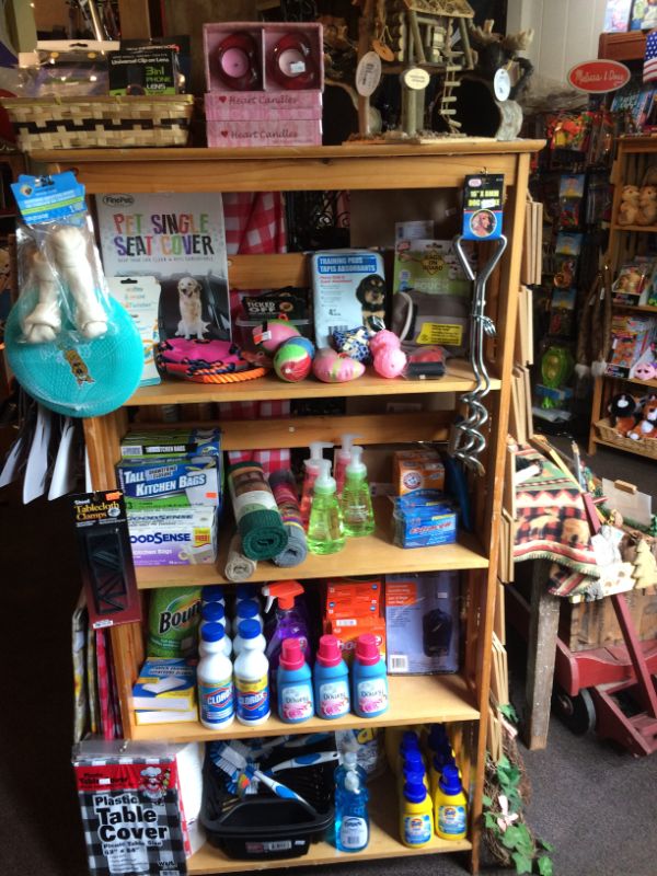 Household Supplies at the Tall Pines Camp Store