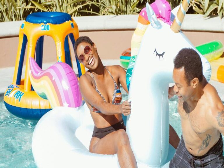 Pool Float Couple